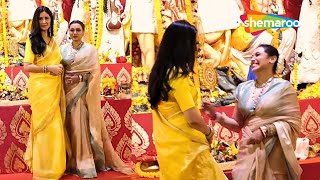 Katrina Kaif & Rani Mukerji For Durga Puja At North Bombay Sarbojanin