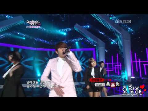 [LIVE] 110325 - Music Bank - BEAST Junhyung cut - Whee Sung Heartsore Story