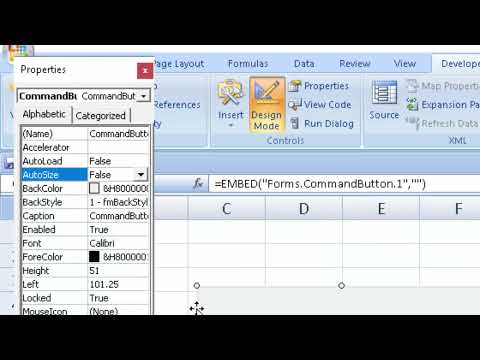 How To Create Command Button In Microsoft Excel Visual Basiccomputerexcelsolution