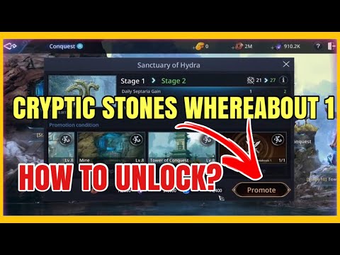 MIR4 - How to UNLOCK Cryptic Stone's Whereabouts 1? CONQUEST -Sanctuary of Hydra