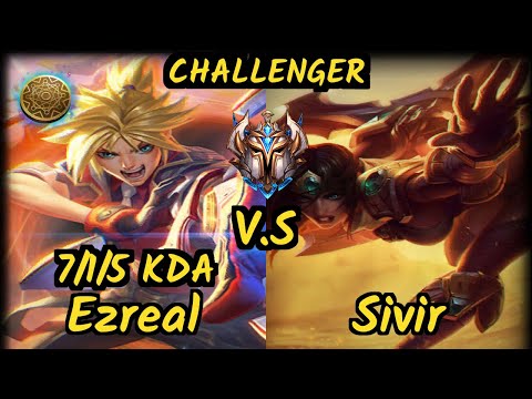 GRF Viper (EZREAL) vs SIVIR - 7/1/5 KDA BOTTOM ADC CHALLENGER GAMEPLAY - KR