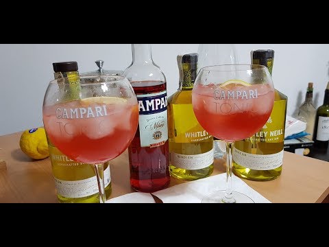 Campari Tonic with Whitley Neill Quince Gin