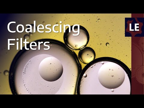 How do Coalescing Filters remove water from oil?