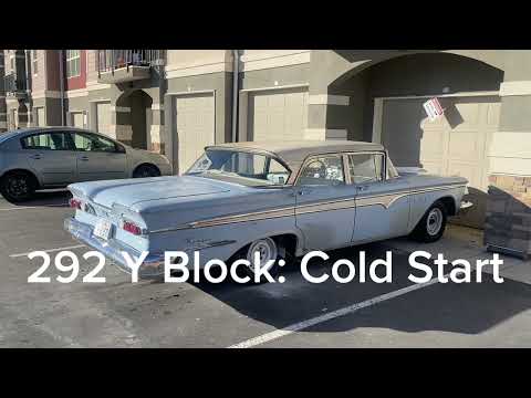 Thumbnail for 1959 Edsel Ranger Cold Start and Engine Sound 292 Y Block by Edsel