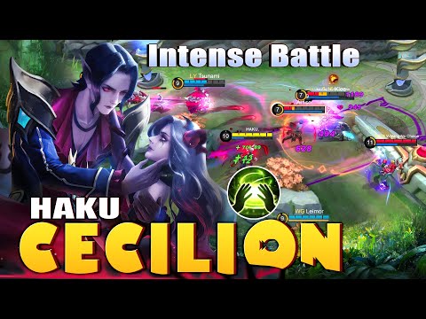 Cecilion Most Intense Battle! Top Global Cecilion by HAKU ~ Mobile Legends