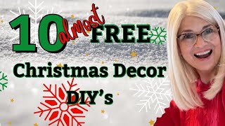 10 Almost FREE DIY Christmas Decor DIY Ideas Using Common Items from Around Your Home and Yard