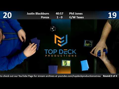 Modern w/ Commentary 11/13/18: Justin Blackburn (Ponza) vs. Phil Jones (G/W Taxes)