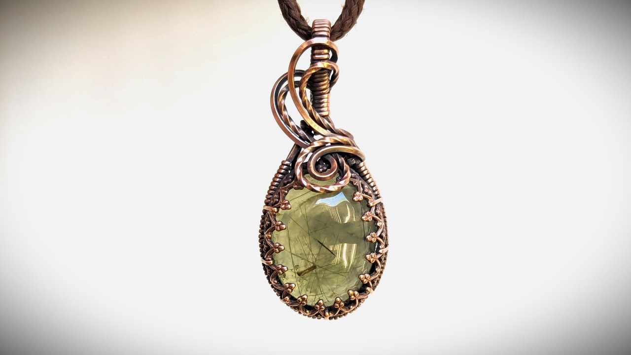 Gallery Wire Bezel Cabochon Pendant Wire Wrapping Tutorial