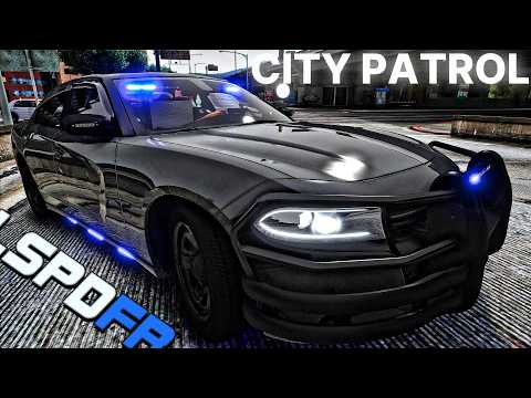 GTA 5 MODS LSPDFR || SOUTH FULTON SLICKTOP CHARGER || GTA 5 RP CITY PATROL