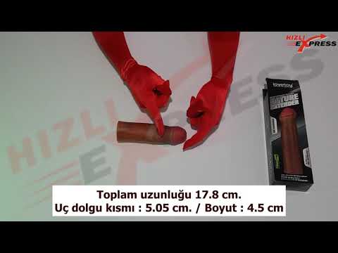 Lovetoy Nature Extender 5 cm Dolgulu Zenci Penis Kılıfı Uzatmalı Realistik Kılıf LV4213B