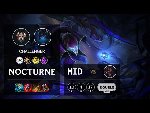 Nocturne Mid vs Lucian - KR Challenger Patch 11.15