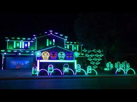 2022 Halloween Light Show: Thriller v2