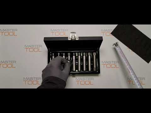 Набор бит SPLINE 30 и 75 мм с переходником ?, 11 шт. YATO (YT-0415)