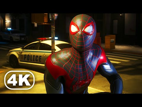 Miles Morales catches Darren & delivers him to the Cops ULTRA 4K 60FPS - MARVEL'S SPIDER-MAN 2 PS5