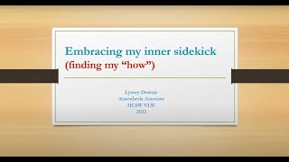 Embracing My Inner Sidekick | Lynsey Downie | NHS Lothian