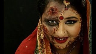 Horror Bride | Halloween makeup tutorial | Rotting face makeup tutorial