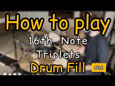 Drum Lesson - 16th note triplets drum fill #16 | Ariel Kasif