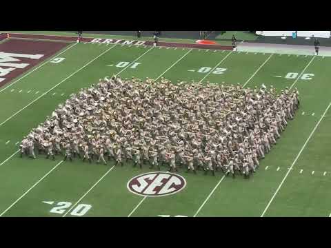 Proud  Fightin’ Texas Aggie Band Halftime Drill Utah State Game 2025