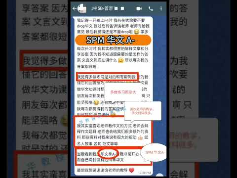 学生好评 - SPM 华文 A