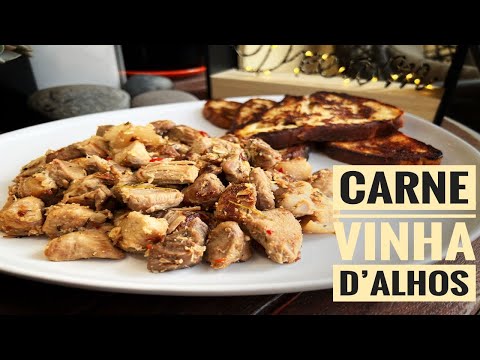 Carne Vinha d'Alhos FAMOUS MADEIRA ISLAND recipe  / Pork marinated in garlic and wine from Madeira