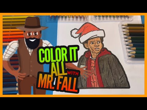 Christmas Miles Morales Coloring Page