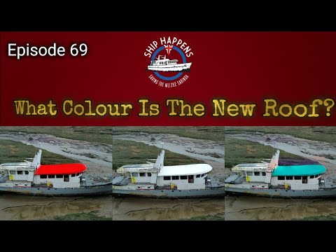 Ep 69 - Fibreglass, Resin and Gelcoat To Our New Boat Roof/Deck #boatrestoration