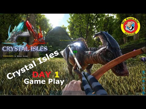 ARK Crystal Isle Day 1 - New Beginning