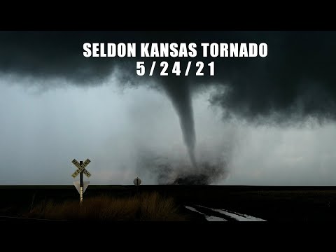 Seldon Kansas Tornado - May 24, 2021 - Tornado Damage in Selden, KS