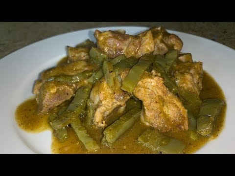 HOW TO MAKE PORK RIBS IN GREEN SAUCE WITH CACTUS | COSTILLITAS DE PUERCO EN SALSA VERDE |