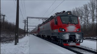 ЭП20-061 с пассажирским поездом 104 (Москва- Адлер) #рязанскаяобласть #рязань