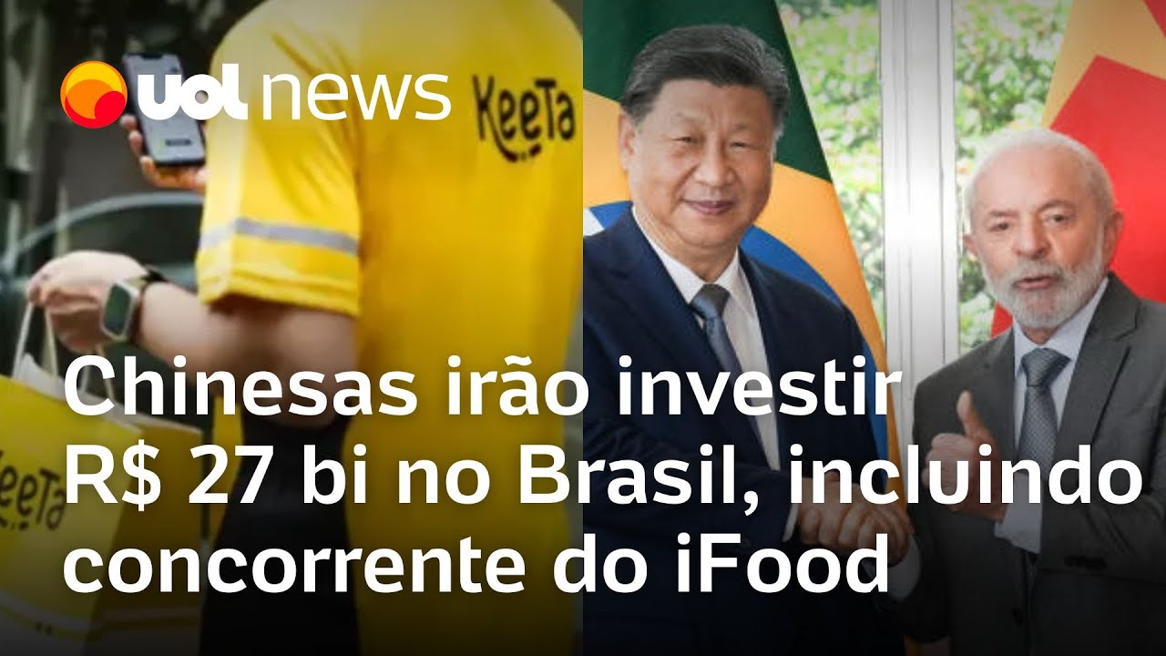 Empresas da China irão investir R$ 27 bilhões no Brasil, incluindo Meituan, concorrente do iFood
