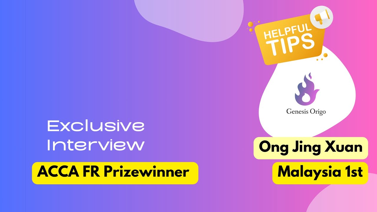 Interviewing our ACCA FR Malaysia 1st Prizewinner