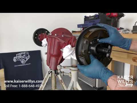 Willys CJ-2A Rear Axle Assembly - Step by Step Installation