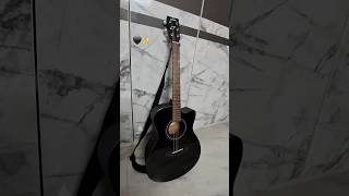 My first guitar 🖤✨ Yamaha FSX80C Semi Acoustic Black #guitar #black #yamaha #semiacoustic
