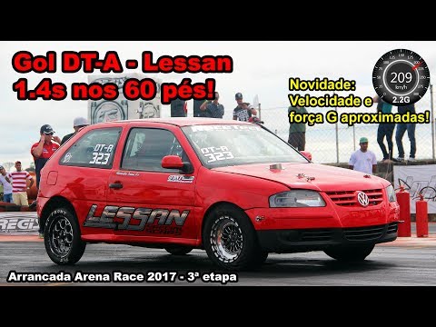 Gol DT-A Ap 16V - 1.4s nos 60 pés e 200km/h em 5.9s!