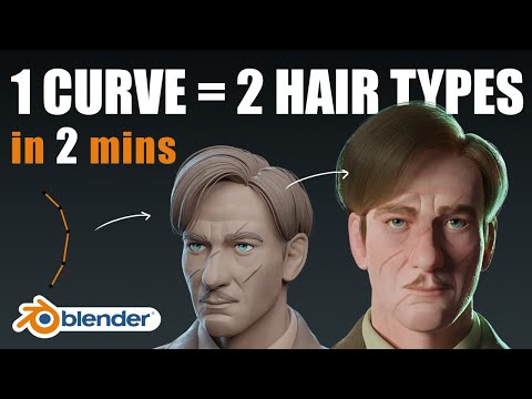 Easy and Fast Realistic Hair in Blender 3D