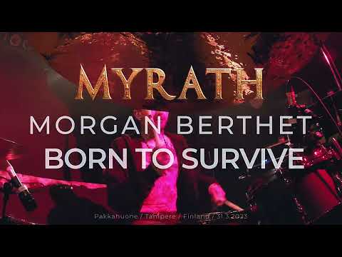 MYRATH Morgan Berthet 'Born To Survive' Drumcam / Tampere 31.3.2023