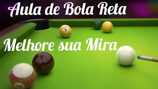 Dica de  Bola Reta p/ melhorar a mira .🎱