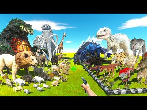 FPS Avatar Rescues Carnivore Dinosaurs and Fights Animals - Animal Revolt Battle Simulator