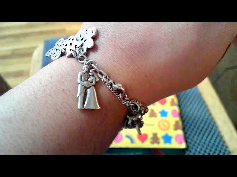 ASMR MY JAMES AVERY BRACELET SHOW AND TELL, STICKER CLUB, JAMES AVERY CATALOG FLIP; GUM CHEWING