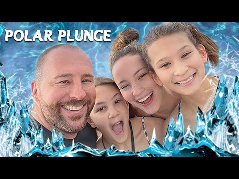 Polar Plunge!! Water Slides In The Freezing Cold!