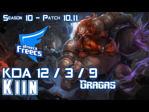 AFs Kiin GRAGAS vs MORDEKAISER Top - Patch 10.11 KR Ranked