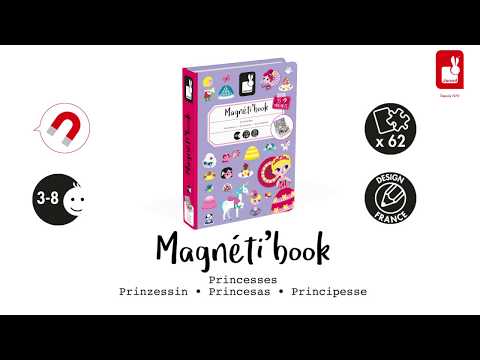 Janod магнітна книга - принцеси, арт. J02725