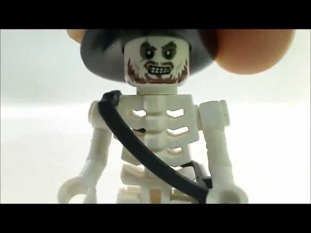 Vídeo relacionado con LEGO Pirates of The Caribbean Minifigure - Skeletons (4 Pack) with Free Side Display