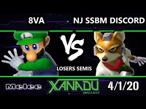 S@X 347 Online Losers Semis - The NJ SSBM Discord (Marth, Fox) Vs. 8va (Luigi) Smash Melee - SSBM