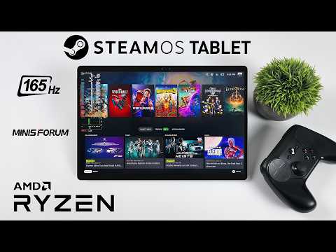 Official SteamOS 3.8 On A Tablet Is CRAZY! 165Hz AMD Ryzen POWER!