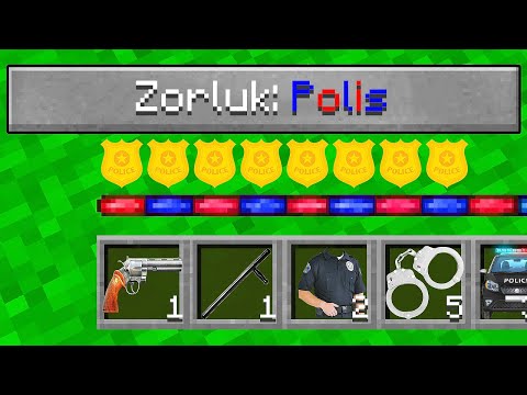 POLİS ZORLUK SEVİYESİ 🚓 - Minecraft