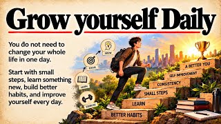 How To Grow Yourself Daily | Small Steps That Can Change Your Life | Learn English With Podcast ✅