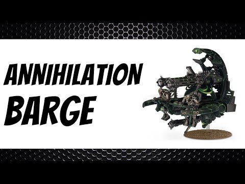 Necron ANNIHILATION BARGE  Review  - New 9th Edition Codex - Warhammer 40k