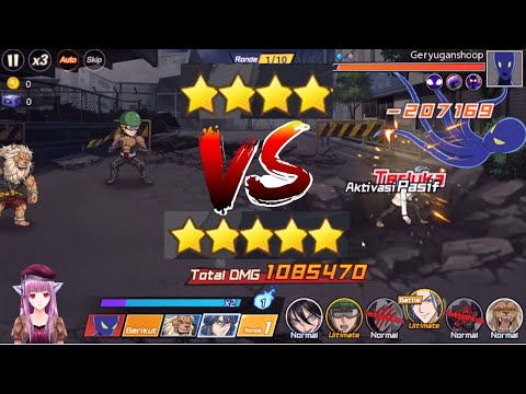 Perbandingan Amai Bintang 4 dan Bintang 5 di Geryuganshoop - One Punch Man The Strongest